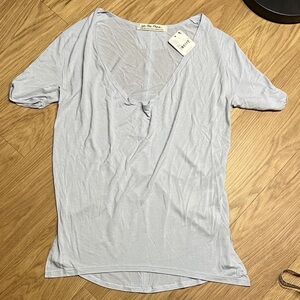 We The Free Soft Sky Blue V-Neck Tee